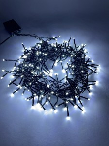 ЭРА Гирлянда-нить Мишура 200LED xолод. бел. 2,4м., зелен.1.5м, 8реж. IP20 8280 ENIN - GC lБ0047969