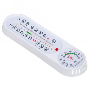 VETTA Термометр вертикальный, измерение влажности воздуха, 23x7см, пластик, блистер