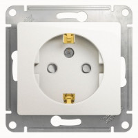 Systeme Electric GLOSSA мех. роз. СУ 1 мест. перламутр (пл.осн., земля, штор.) GSL000645 (20!)