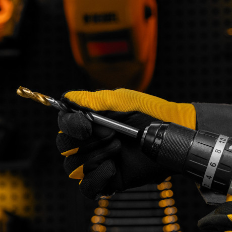 Сверло спиральное по металлу 9 x 125мм, Р6М5, Golden Tip, многогранная заточка Denzel