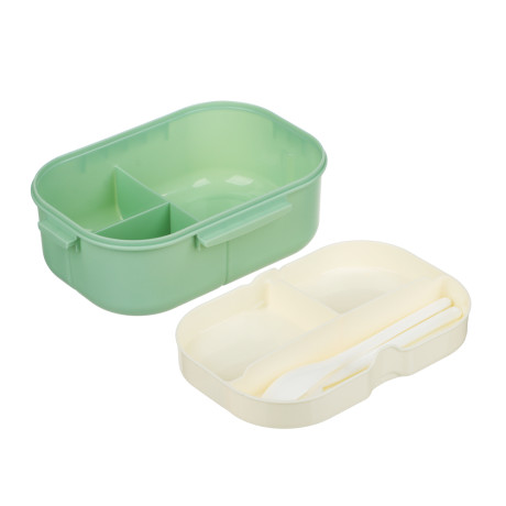 Ланч-бокс, 1200мл, со столовыми приборами (ложка вилка) РР