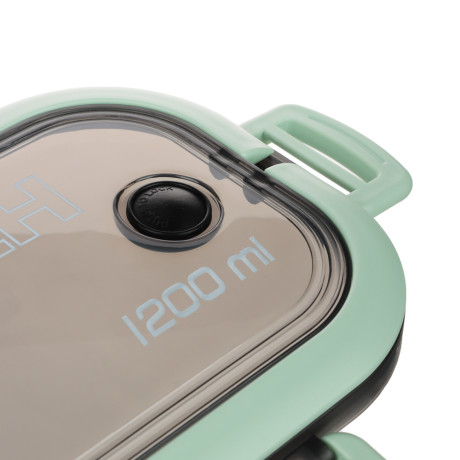 Ланч-бокс, 1200мл, со столовыми приборами (ложка вилка) РР