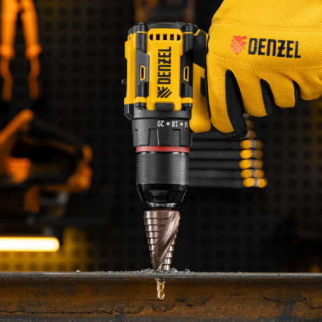 Сверло ступенчатое, 6-8-10-12-14-16-18-20-22-24-26-28-30мм, Р6М5К5, 6-гр. хвостовик Denzel