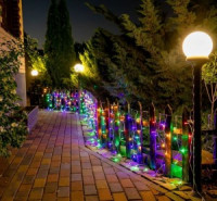 Гирлянда-бахрома ул. 300LED разноцв. 6x0.7м., IP44 ULD-B6007-300/DTA MULTI Uniel