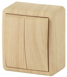 ЭРА Эксперт выкл. ОУ 2 кл. 10А сосна 11-1204-11