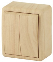 ЭРА Эксперт выкл. ОУ 2 кл. 10А сосна 11-1204-11