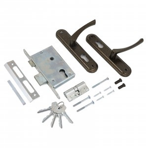 СТАНДАРТ Россия ЗВ4-3.07С бронза 4 кл 1 ригель м/о 55мм Замок врезной с/руч  (10)