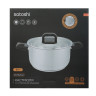 Кастрюля тм SATOSHI Манн 24х13,5см. 6,5л. со стекл. крышкой, индукция