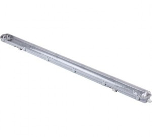 LEEK св-к корпус под св/д лампу линейн G13/T8 LE P 2x20W 1200мм серый прозр IP65 (ЛСП) 62510-1012