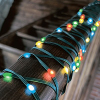 Гирлянда-нить св/д "Полоса"10м 100 LED провод зеленый ULD-S1000-100/DGA MULTI IP20 DEW BAND Uniel