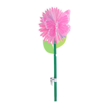 INBLOOM Фигурка на стержне Бабочка, 1LED, 1 реж., 11х28х3см, PS, PMMA, PVC, PP, 3xLR44