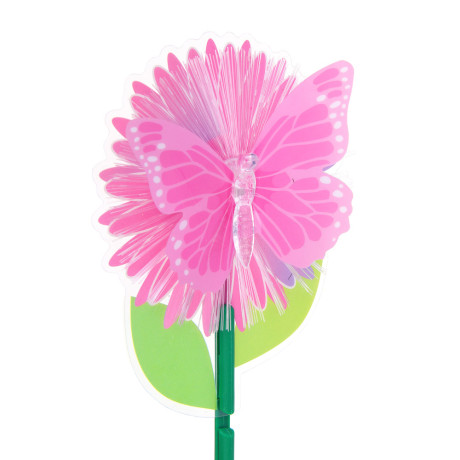 INBLOOM Фигурка на стержне Бабочка, 1LED, 1 реж., 11х28х3см, PS, PMMA, PVC, PP, 3xLR44