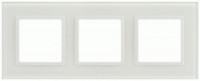 ЭРА Elegance рамка СУ 3 мест. стекло белый матовый+бел. 14-5103-01М 65836