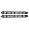 ЕРМАК Дневные ходовые огни, LED 8шт, гибкий пласт. корп., 220мм, 12V, белый, 2шт.