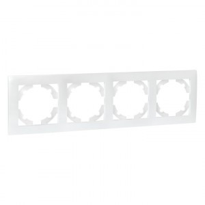 EKF Валенсия Рамка 4 мест. жемчуг Al/Cu (корпус PC) EWM-G-304-50