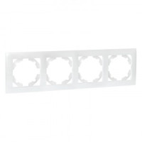 EKF Валенсия Рамка 4 мест. жемчуг Al/Cu (корпус PC) EWM-G-304-50