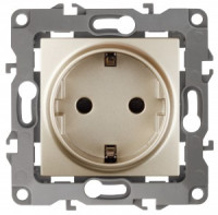 ЭРА 12 мех. роз. СУ 1 мест. 16А земля, шампань, автоклеммы 12-2101-04 0578