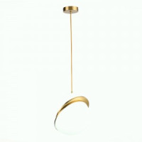 ST LUCE св-к подвесной  60W E27 300x250x1750 Латунь/Белый IP20 SL1164.313.01