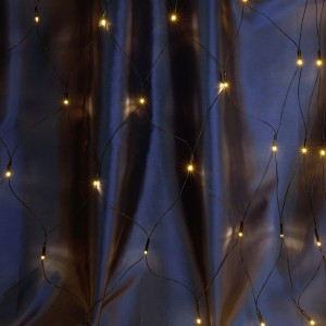 Feron Гирлянда-сеть 204LED 2700К, 2х2м, IP44, черный сетевой шнур 3м (с контрллером) CL41 48634