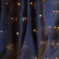 Feron Гирлянда-сеть 204LED 2700К, 2х2м, IP44, черный сетевой шнур 3м (с контрллером) CL41 48634