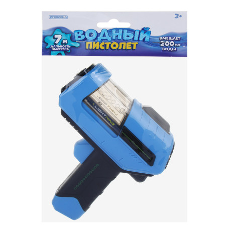 ИГРОЛЕНД Водный пистолет механический, PP, 13x13x4см, 4 цвета