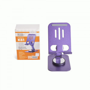 Держатель для телефонов и планшетов K61, металл, фиолетовый, Сигнал