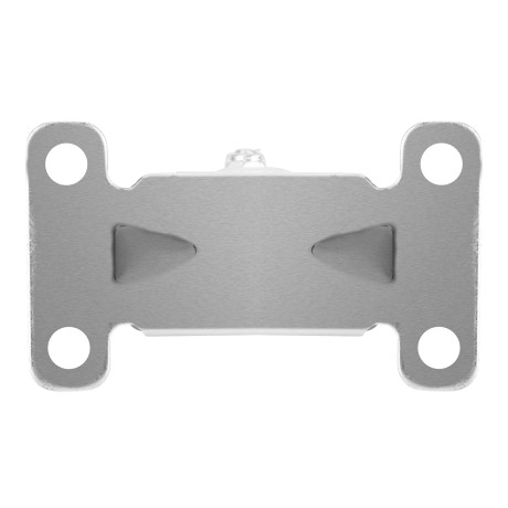 Колесо неповоротное D 75 мм, крепление  платформенное Сибртех