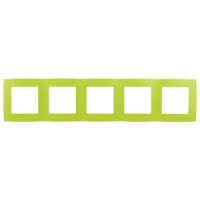 ЭРА 12 рамка СУ 5 мест., лайм, 12-5005-26 0406