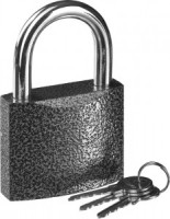 Замок STAYER &quot;STANDARD&quot; навесной, металлический корпус, закаленная дужка, 75 мм