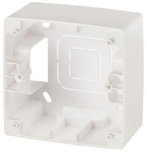 ЭРА 12 коробка-переходник ОУ для накл. монтажа 1 пост. роз. перламутр 12-6101-15 5295