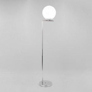 EUROSVET Торшер E27 1x60W 300x1650 металл серебряный/белый/хром/белый Frost 01083/1 a050097