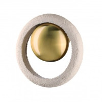 ODEON LIGHT 5443/1W HIGHTECH ODL_EX25 111 сатинир.латунь/беж./полирез Бра 1xG9 6W SATURN