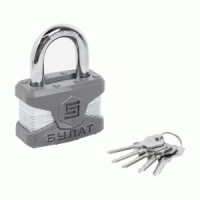 Замок навесной БУЛАТ ВС 0165 ПЛ стальной 5кл. d=11мм (24,6)