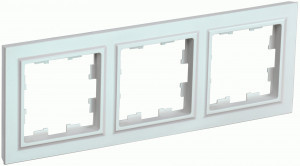 IEK BRITE Рамка СУ 3 мест. РУ-3-БрЖ жемчуг BR-M32-K36