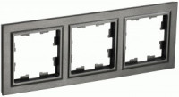 IEK BRITE Рамка СУ 3 мест. РУ-3-БрТБ темная бронза BR-M32-K45