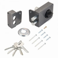 СТАНДАРТ Россия ЗН1-3С серебро 4кл 2ригеля Аналог Зенит ЗН1-3 Замок накладной (16)