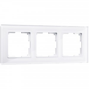 Werkel рамка СУ 3 мест. Favorit (белый,стекло) W0031101 a051196