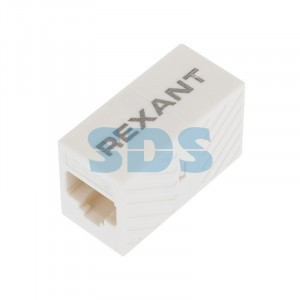 REXANT Проходной адаптер, RJ-45(8p8c), UTP неэкранированный, cat 6, (гнездо-гнездо),  03-0108