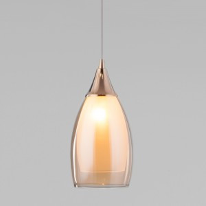 EUROSVET св-к подвесной 1x15W E14 120x120x1150 золото/золото белый Cosmic 50085/1