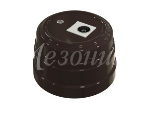 МЕЗОНИНЪ РЕТРО УСАДЬБА роз. TV/SAT ОУ 1 мест. оконечная, КОРИЧНЕВЫЙ АВS-пластик IP20 GE30321-04