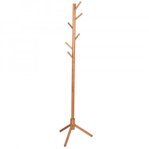 VETTA Вешалка для одежды напольная, дерево, 46,5х40,5х169см, светлое дерево