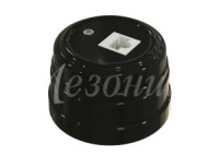 МЕЗОНИНЪ УСАДЬБА роз. компьют. RJ45 ОУ 1 мест. ЧЕРНЫЙ ABS-пластик GE30341-05