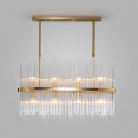Bogate&#039;s св-к подвес. 8x60W 800х170х780 мет. прозр./латунь Allure Умный дом 486/8 a065770