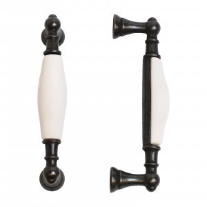 Ручка-скоба мебельная мет/керам 96 С2498-96 BL мат. черн. 2шт (цена за пару (15, 150) StahlBuro