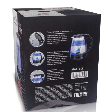 Эл. чайник MAXTRONIC MAX-412 1,8л 1800Вт