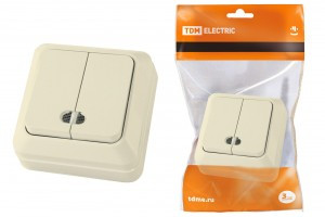 TDM Ладога выкл. ОУ 2 кл. 10А сл. кость (инд.) (10!) SQ1801-0008