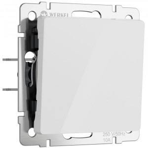 Werkel мех. выкл.  СУ 1 кл. 10А проходной (белый акрил) W1112041 a064000