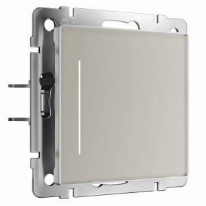 Werkel мех. выкл. СУ 1 кл. сенсорный с подсветкой (дымчатый) W4512014