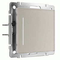 Werkel мех. выкл. СУ 1 кл. сенсорный с подсветкой (дымчатый) W4512014