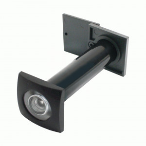 Глазок дверной СТАНДАРТ ГДШ-5 70-130 мм черный ПЛАСТИК квадратный (100,10)